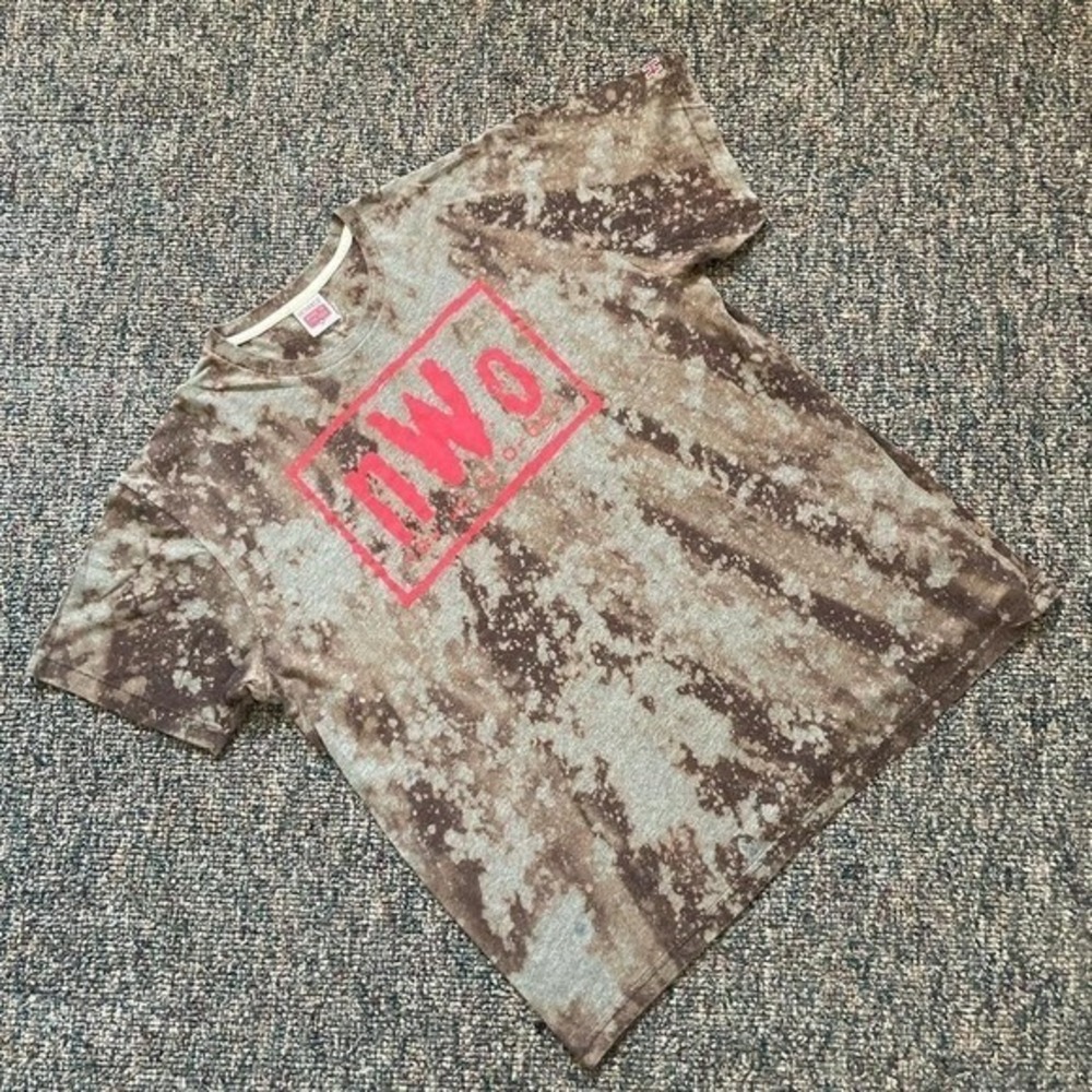 Vintage‎ 90s Homage nWo New World Order Wrestling Graphic Tee Red Mens XL USA